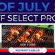 40% off select products, promo code REDWHITE&BLUE
